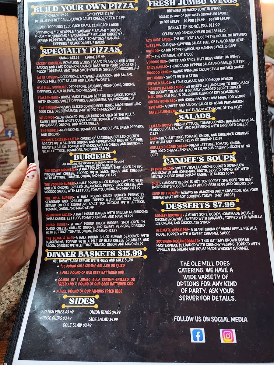 Ole Mill Tavern Menu - Image 4