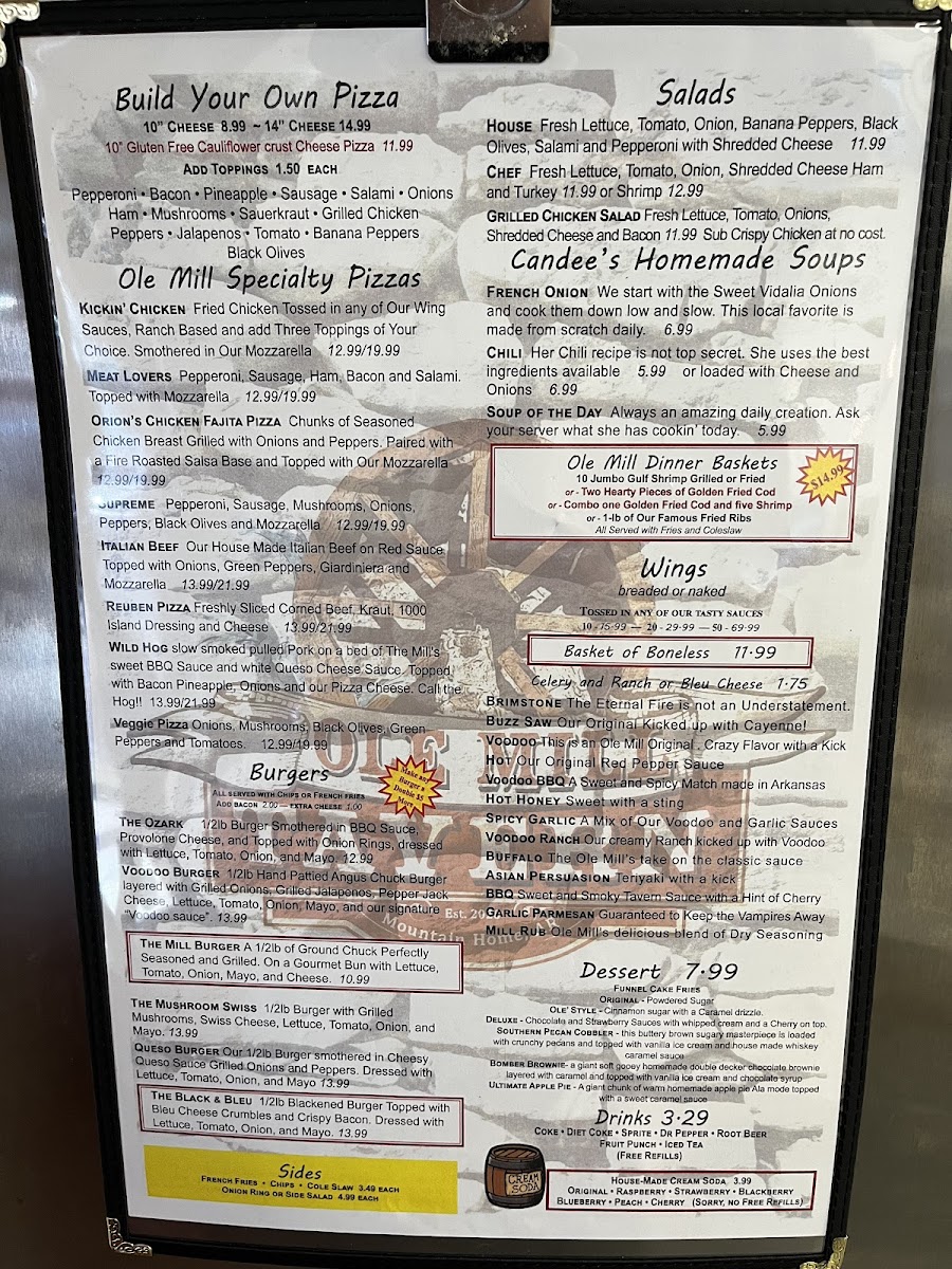 Ole Mill Tavern Menu - Image 6